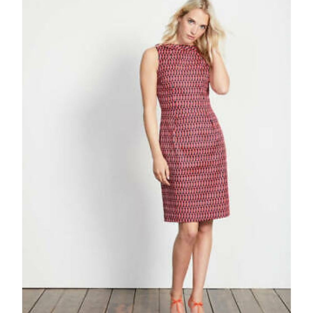 Boden Melon Crush Crescent Geo Martha Dress US 10L